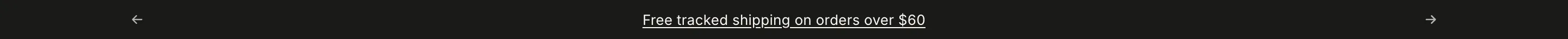 Announcement bar