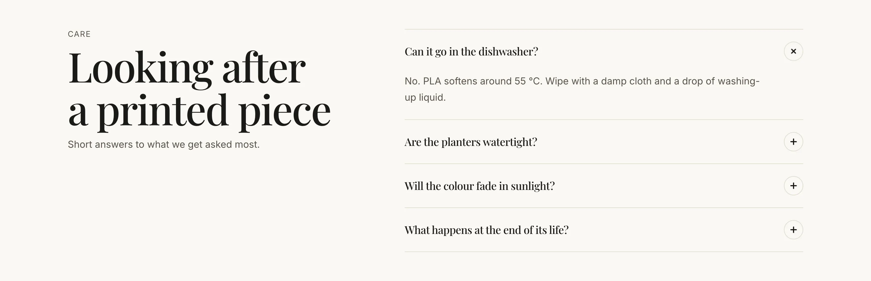 Collapsible content